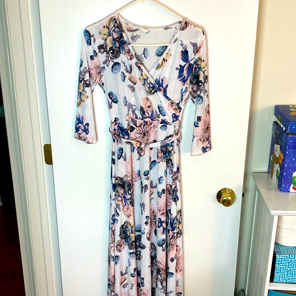 Floral Wrap Dress